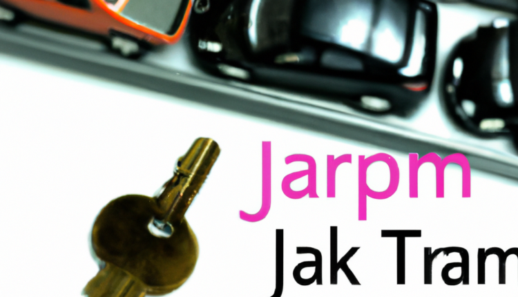 An image of a key unlocking a traffic jam, with a long-tail keyword written on the key